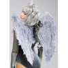 Magical Unicorn Grey Feather Angel Wings