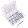 580Pcs Screws Nuts Washers Kit 304 Stainless Steel Cylindrical Head