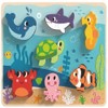 Tooky Toy Rompecabezas de Madera de Animales Marinos con Diferentes