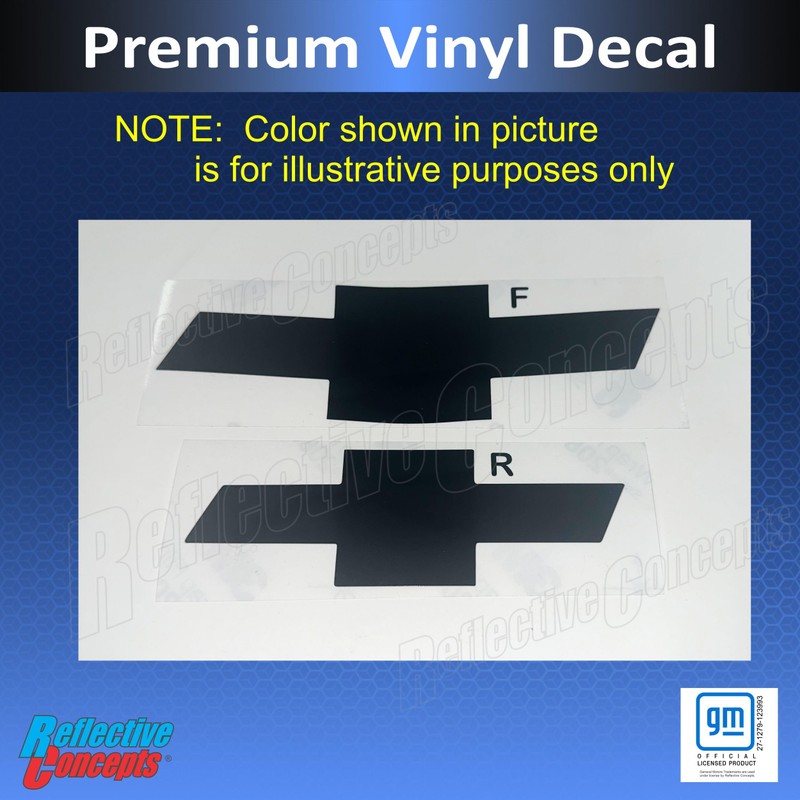 Reflective Concepts - Front and Rear Bowtie Emblem Overlay Decal