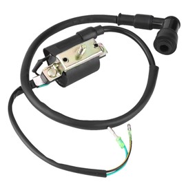 12V Ignition Coil with Spark Plug Cap, 12V Ignition Coil for 50CC 70CC 90CC 110CC 125CC Pitbike Ignition Coil, Motorcycle Ignition Coil for Pit Dirt Bike ATV
