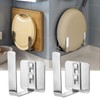 HISEEINLABEL 2pcs Wall Mounted Chopping Cutting Board Rack Pot Lid