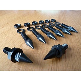 Set of 8 AudioSerenity M8 Floor Speaker Subwoofer Stand Spikes Black