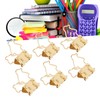 100Pcs Binder Clips Hollow Penguin Shape Sturdy Metal Small Binder