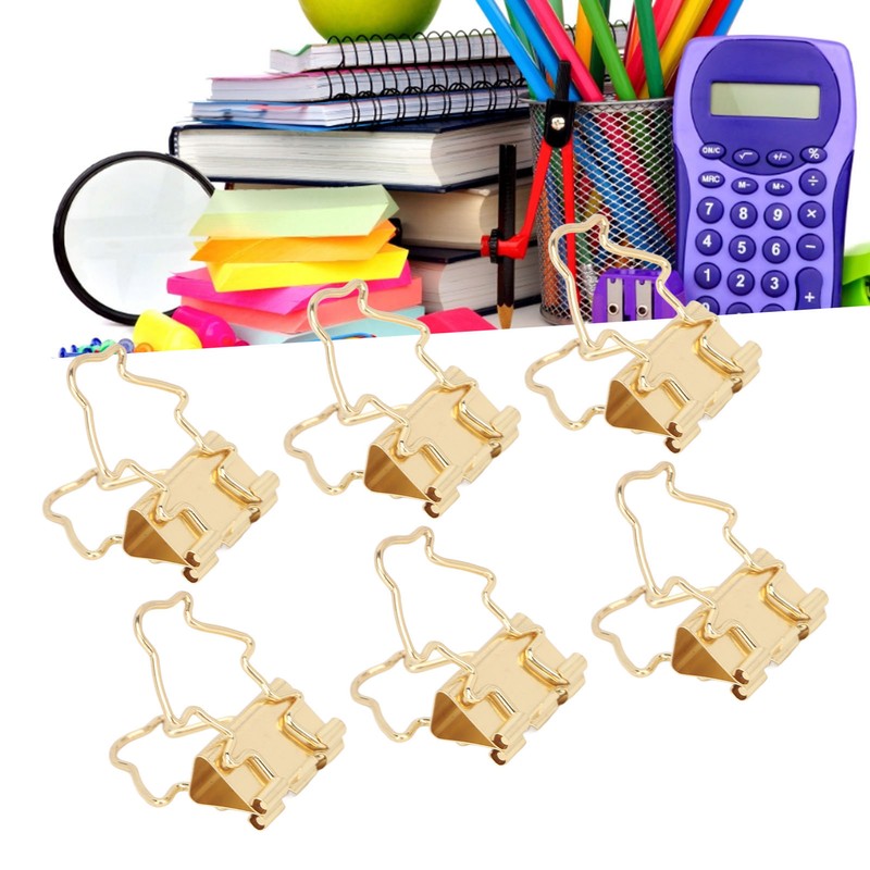 100Pcs Binder Clips Hollow Penguin Shape Sturdy Metal Small Binder