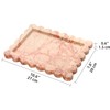 Scalloped Marble Decorative Tray,Luxury Natural Stone Bathroom Vanity Tray, Dresser