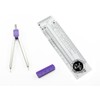 EMI Violet EKG ECG Caliper and EKG Reference Ruler Combination