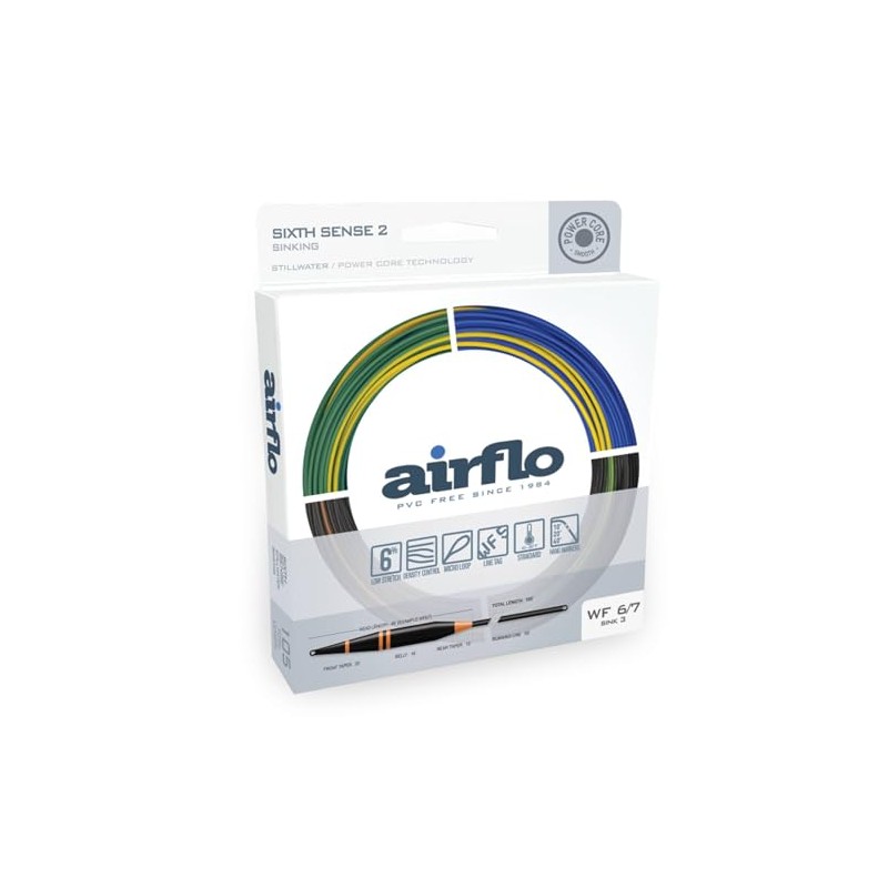 AIRFLO Sixth Sense 2 DI5 Sinking Fly Line 5/6 wt
