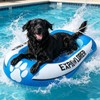 EXPAWLORER Inflatable Dog Pool Float Raft with Handle & Rope
