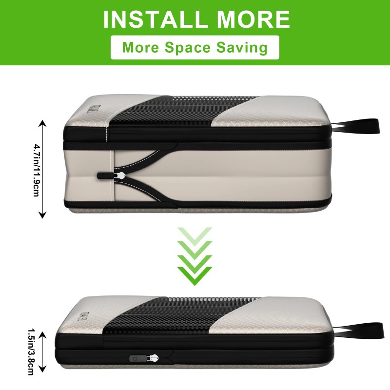 Untiful Compression Packing Cubes for Suitcases, 6 Set Travel Organizer