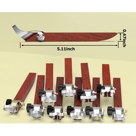 GEOCCI 10 Pcs Pottery Handle Making Tool Pottery Carving Tools Sculpture Scraper Pottery Clay Extruder Tool Pottery Cup Handle Shape Tool for Tea Cup Mug Utensil Vase Handle Clay Cutters