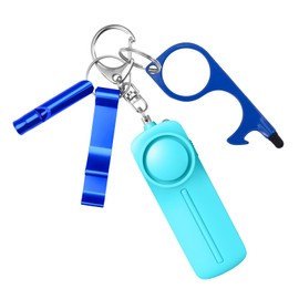 Security Alarm, Security Buzzer, Security Alarm, 130 dB Loud Volume, LED Light, Security Bell, Elementary School Students, Boys, Girls, Women, Simple, Security Goods, Attached to School Bags, Safe