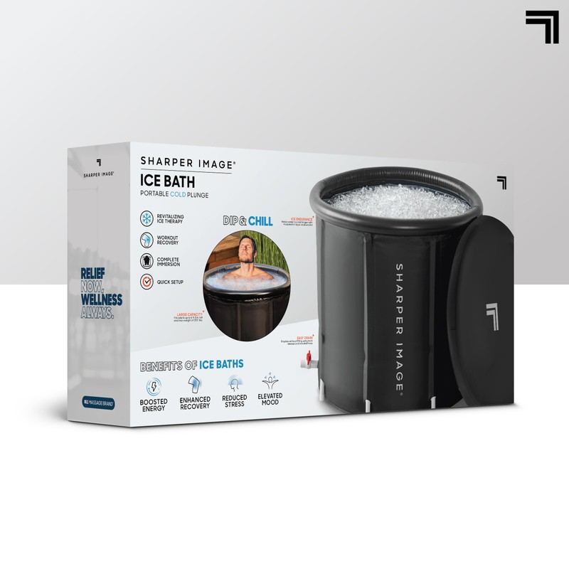 Sharper Image Ice Bath Portable Cold Plunge with Cover -