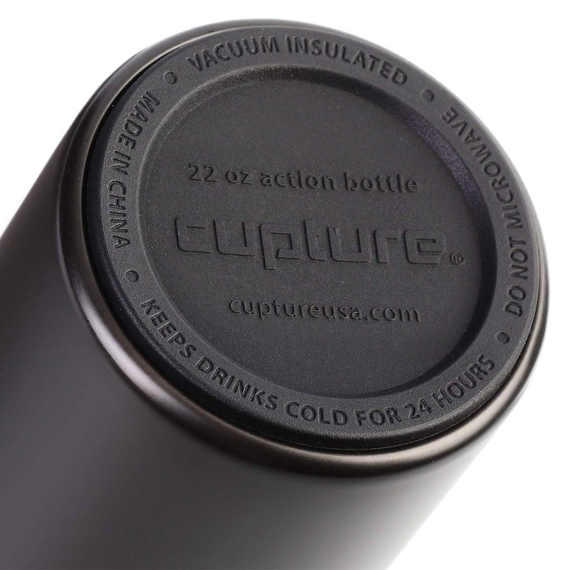 Cupture Action Water Bottle Flip Top with Handle - 22oz