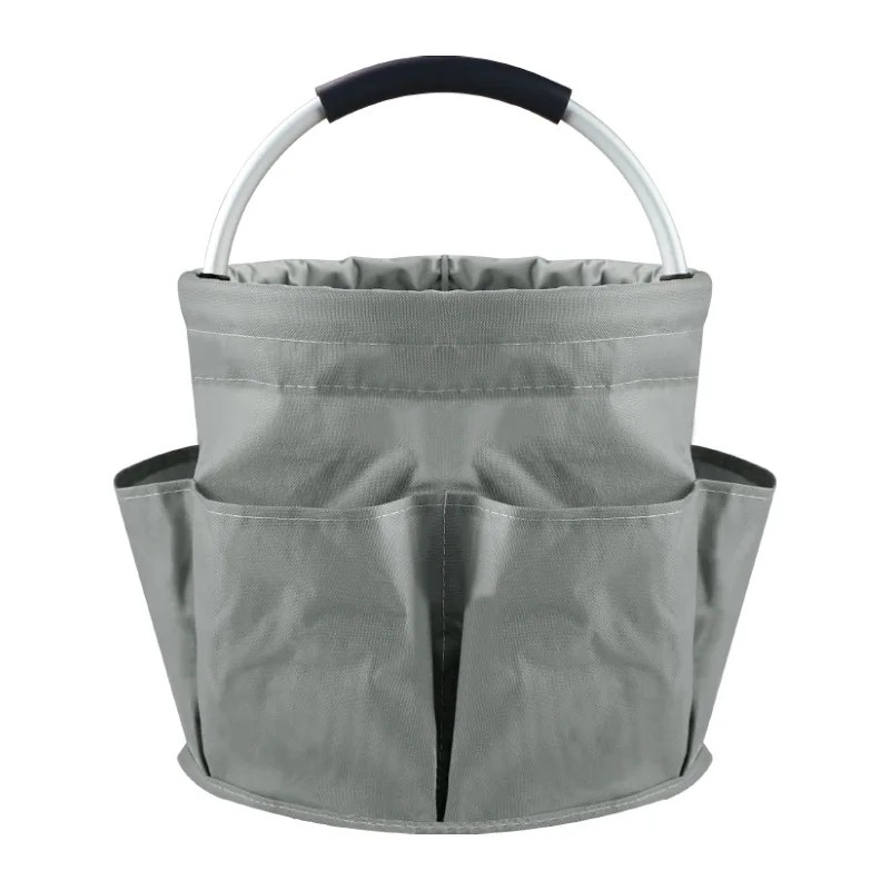 17L Garden Tool Storage Basket for Gardening - Foldable 6-Pocket