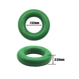 HiSport Fuel Injector O-Rings Set O-203 Green 7.52mm X 3.53 mm 50 Pcs Compatible with IWP063 IWP043 IWP069 IWP181 IWP189 IWP162 0280158233 0280158091 0280158020 0280156161 0280156029 Fuel Injector
