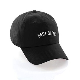 Daxton USA Cities Baseball Dad Hat Cap Cotton Unstructure Low Profile Strapback - East Side Black White