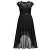 Miusol Women's Plus Size Formal Floral Retro Lace Elegant Bridesmaid