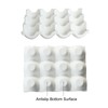 Bealuffe Ceramic Egg Holder, 12 Cups Egg Tray with Non-Slip