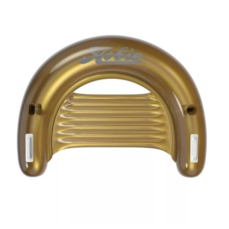 Hobie Crescent Lounger Gold Float With Cup And Phone Holder,