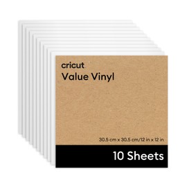 Cricut® Value Permanent Vinyl - 12 in x 12 in, White (10 ct)