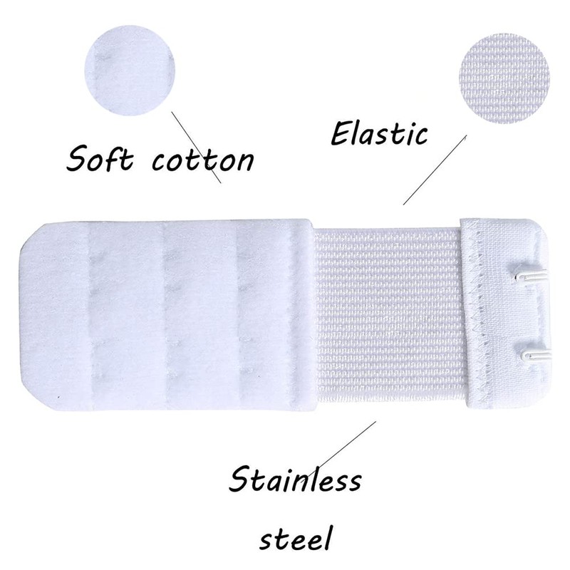 AKAAYUKO Bra Extender 2 Hook Comfortable Women Bra Strap Extension