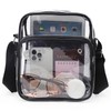 Clear PVC Crossbody Bag for Concerts – 28×21×9cm Lightweight Shoulder