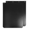 ASTAMOTOR 24"x30" Black Polymer Mud Flaps and 24"x3" Mud Flap