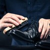 2 Shoe Brush Set - Traditional Wooden Handle Brushes For