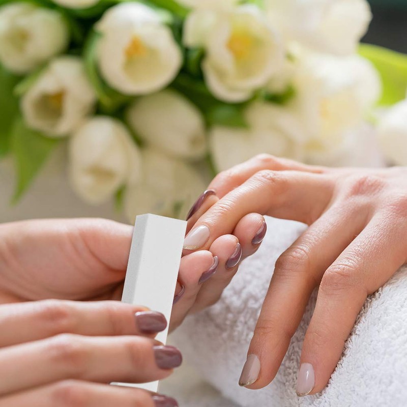 SUSSURRO Pack of 10 White Buffer Sanding Blocks Polishing Block