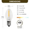 YIMILITE C7 0.6W 2700K Featuring Standard E12 LED Bulb Candelabra