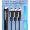 AKWOR USB C Splitter Charging Cable for Multiple Devices, 60W