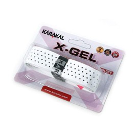 Karakal X-Gel Replacement Grip - Tennis - Badminton - Squash (White)
