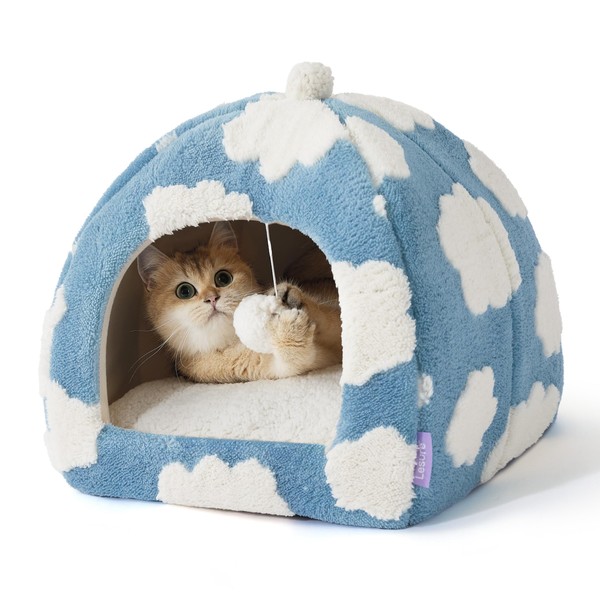 Lesure Cute Cat Beds for Indoor Cats - 2 in