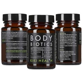 KIKI Healthy Kiki Health - Body Biotics Capsules | Probiotic Support, 400mg - 30 Vegan Capsules