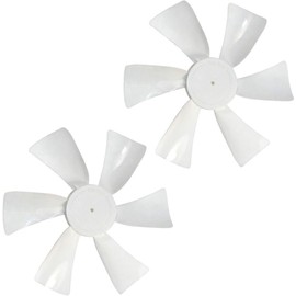 HQRP 2-Pack 6" Fan Blades 1/8" D-Bore Replacement for Jensen 12V Roof Vents/Range Hoods Plus HQRP UV Meter