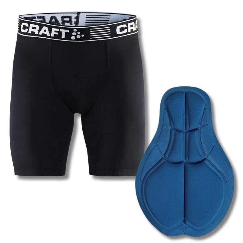 Craft Men's Greatness Bike Shorts, Black/White, Large