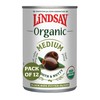 Lindsay Organic Medium Black Ripe Pitted Olives, 6 Oz (Pack
