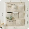Tazive Wall Pocket Wall-mounted Storage Door Hanger Pocket 3 Tiers