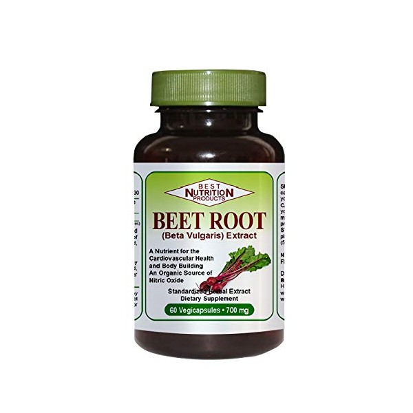 Beet Root Extract, Nitric Oxide Natural, vasodilator, Circulation (60 Caps - 500mg) by Best Nutrition Hayward, CA