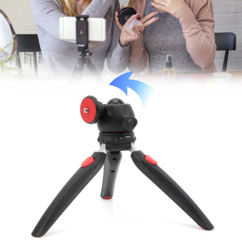 Mini Tripod Camera Holder with 360° Adjustable Ball Head 4