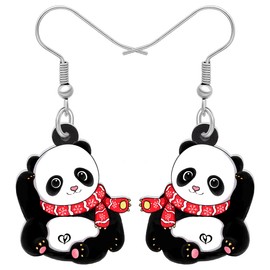 RAIDIN Acrylic Cute Animal Earrings for Women Girls Animals Hypoallergenic Dangle Hook Earrings Jewellery for Gifts Animal Lovers Decorations, Acrylic, No Gemstone