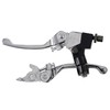 Stylemafia Silver Folding Aluminum Clutch Brake Lever Compatible with 22mm