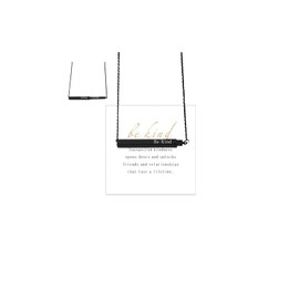 Be Kind Of A B tch Hidden Message Necklaces,3D Engraving Vertical Bar Necklace for Women Stainless Steel Encouragement Mantra Pendant Necklace Funny Square Tube Jewelry Inspirational Friendship