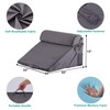 3Pcs Orthopedic Bed Wedge Pillow Set, Foam Wedge Pillow Post