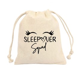 Set of 10 Slumber party Pajama party favor bag for Girls party Unicorn Party Favors Bags Drawstring Gifts Bags for Kids Party DecorationBirthday Favor Bag Bachelorette party Custom favor bags Organic