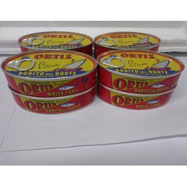 8 Pack Ortiz Bonito Del Norte Tuna in Olive Oil 3.95 Oz Oval Tin (Spain)