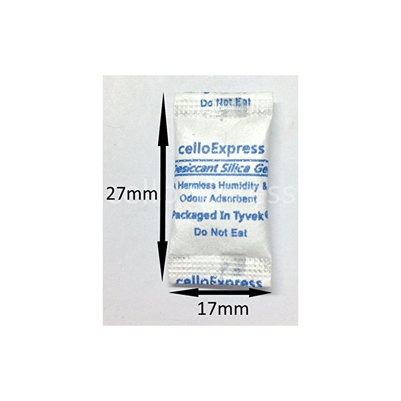 celloexpress Silica Gel Pouches - 0.5g Silica Gel Sachets -