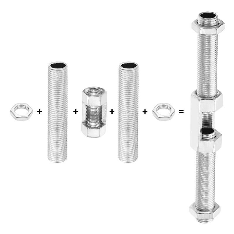 PATIKIL M10 Fine Thread Lamp Pipe Repair Parts Kits, 40
