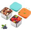 AUTUUCKEE 2 Pcs Snack Containers, Leakproof Small Food Containers with
